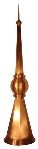 Copper Ball Spire Finial