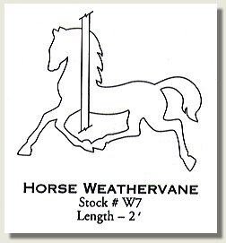 horse weathervane