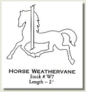 Drawing Horse Weathervane