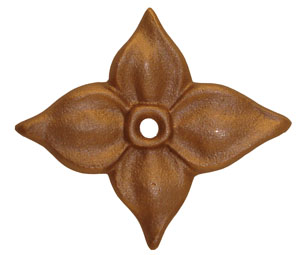 Casted Flower  Downspout Ornament