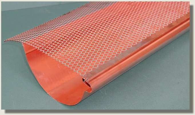 Copper Gutter Screen