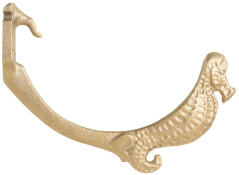 Brass Cast Sea Horse Fascia Bracket