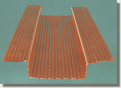 copper perforated soffit