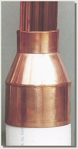 Copper Downsout Connector