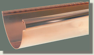 half round copper gutter