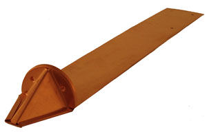 Copper pad Style half Round Snow Guard