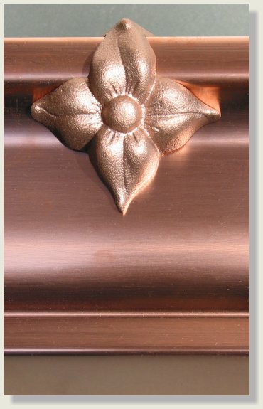 Brass Flower Gutter Ornament