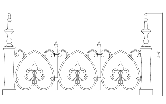 Casted Decorative Ridge