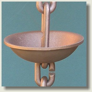 OWD Brass Circle Rain Chain