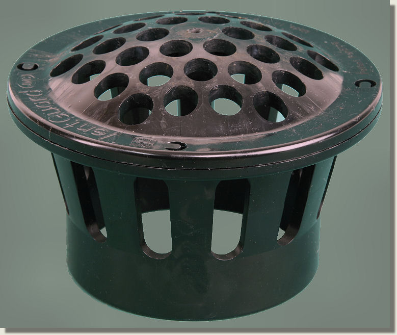 Black PVC vent gurad cap