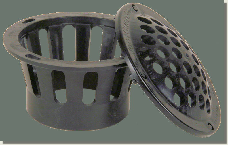 Black PVC vent cap with lid 