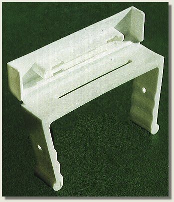 White Vinyl Downspout Clip