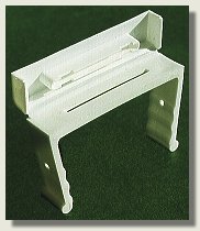 White Vinyl Downspout Clip