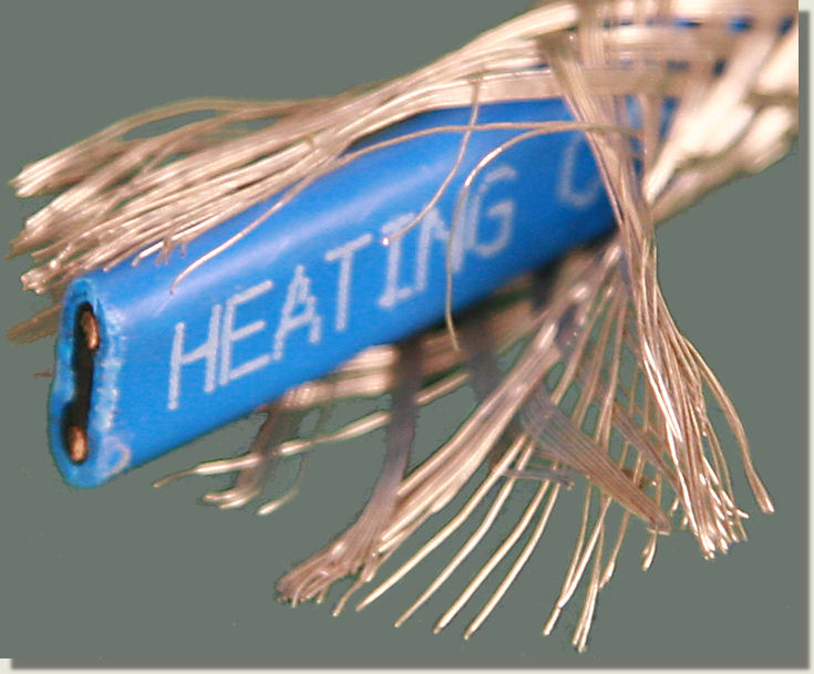 Raychem heating cable close view