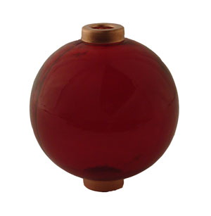 Ruby Red Lightning Rod Ball